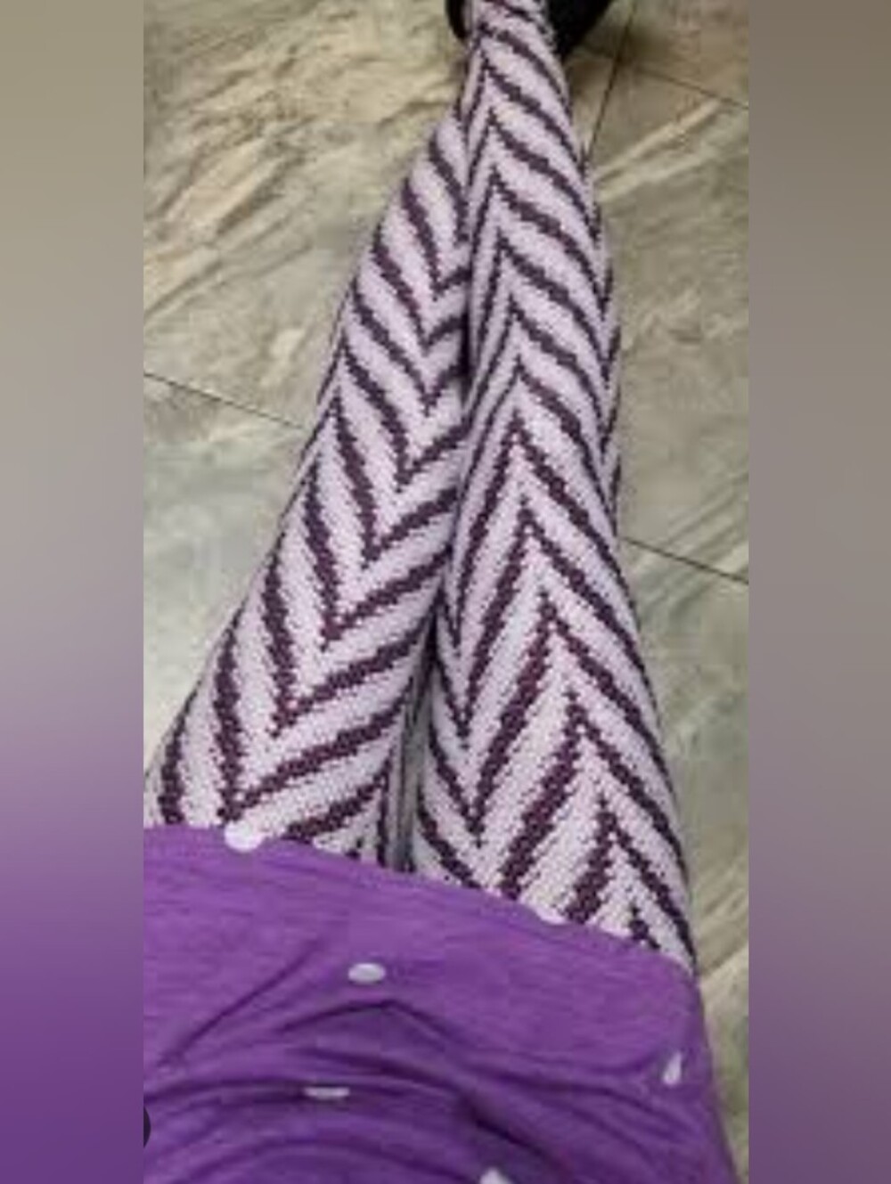 NWOT Snake Chevron Knit Leggings Women's